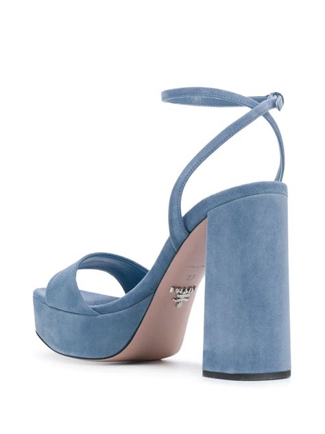 prada chunky-heel halter-strap sandals|farfetch Prada shoes.